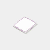 Post-it® Fleurs de saumons blancs pourpres (Incliné)