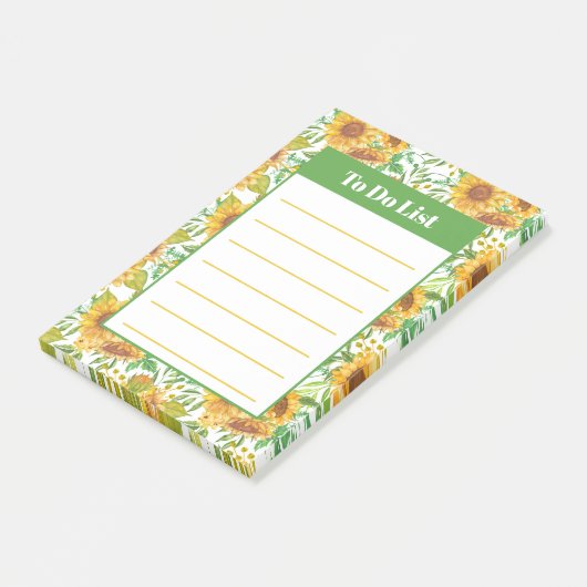 Post-it® Fleurs de soleil (Incliné)