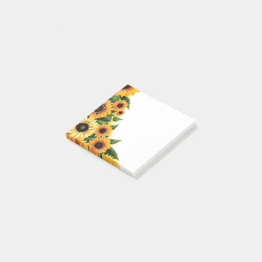Post-it® Fleurs de soleil post-it-notes (Incliné)