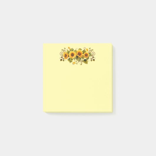 Post-it® Fleurs de soleil post-it-notes (Devant)
