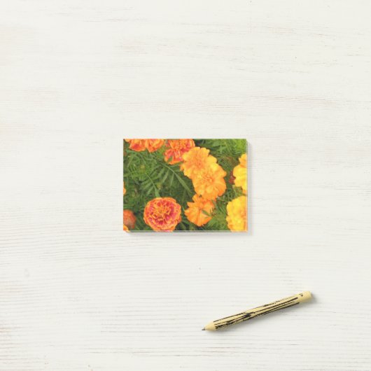 Post-it® Fleurs de souci (Sur un bureau)