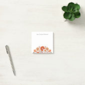Post-it® Fleurs de style rétro - Nom personnalisé Notes pos (Bureau)