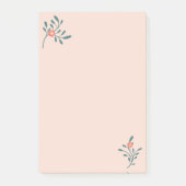 Post-it® Fleurs de Teint Rose Botanique (Devant)