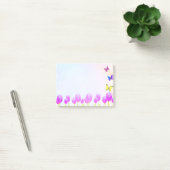 Post-it® Fleurs de tulipes violettes & papillons (Bureau)