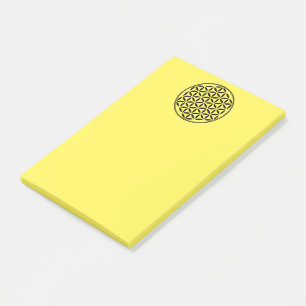 Post-it® FLEURS DE VIE - Symbole de géométrie sacrée plein 