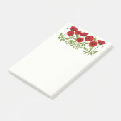 Post-it® Fleurs d'été joyeuses floraison de pavot (Incliné)