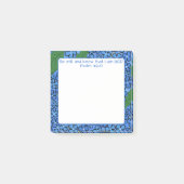 Post-it® Fleurs d'Hortensia Bleu Art Écriture (Devant)
