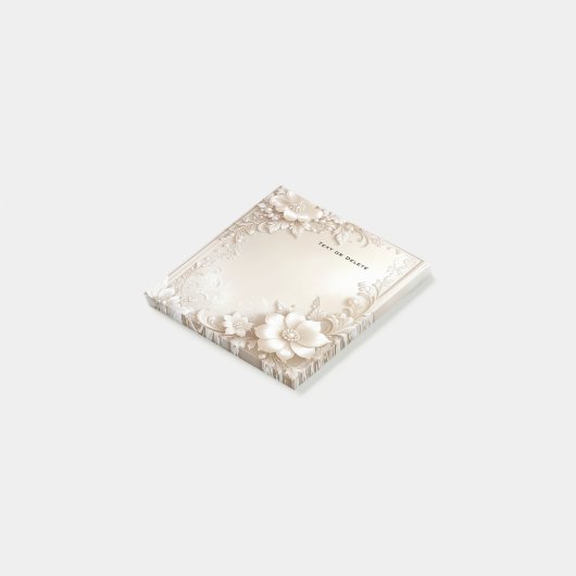 Post-it® Fleurs d'Ivoire Post it Notes (Incliné)