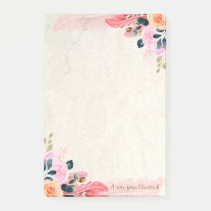 Post-it® Fleurs élégantes et stylées Plume