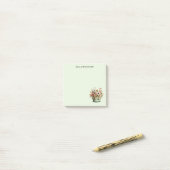 Post-it® Fleurs en pot Cozy Shabby Mignon (Sur un bureau)