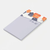 Post-it® Fleurs en tissu cousu à la main printemps orange b (Incliné)