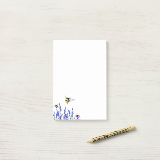 Post-it® Fleurs et abeilles Publier des notes (Sur un bureau)