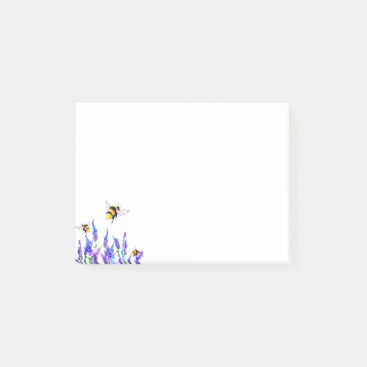 Post-it® Fleurs et abeilles Sticky Notes Printemps (Devant)