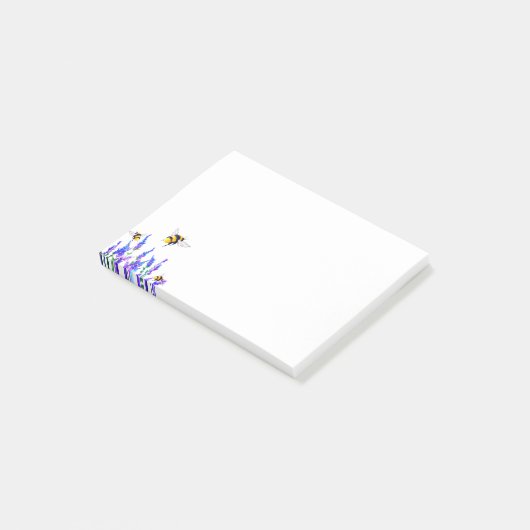 Post-it® Fleurs et abeilles Sticky Notes Printemps (Incliné)