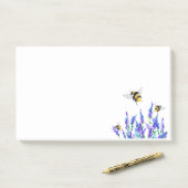 Post-it® Fleurs et abeilles Sticky Notes Spring Joy (Sur un bureau)