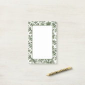 Post-it® fleurs et feuilles vertes (Sur un bureau)