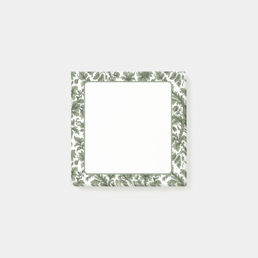 Post-it® fleurs et feuilles vertes (Devant)