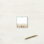 Post-it® Fleurs et livres jolis (Sur un bureau)