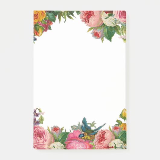 Post-it® Fleurs et oiseaux (Devant)