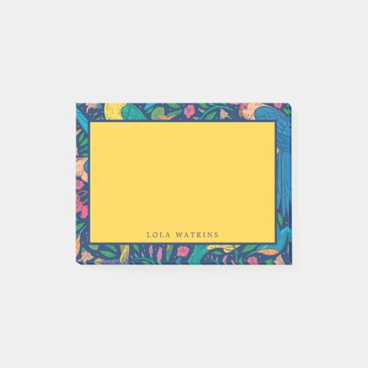 Post-it® Fleurs et perroquets colorés (Devant)