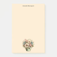 Fleurs fantaisistes dans un pot de planteur mignon