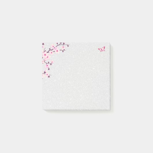 Post-it® Fleurs florales de cerisiers Parties scintillant d (Devant)