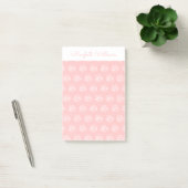 Post-it® Fleurs florales roses Notes post-it personnalisées (Bureau)