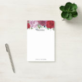 Post-it® Fleurs florales tendance rose, rouge et violet (Bureau)