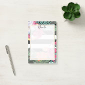 Post-it® Fleurs florales tropicales Feuilles Chic Glam bota (Bureau)