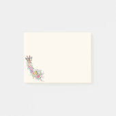 Post-it® Fleurs Giraffe Post it Notes (Devant)