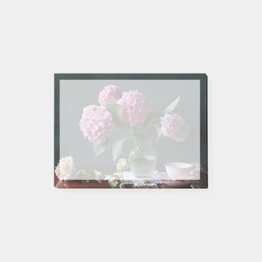 Post-it® Fleurs | Hydrangées dans Vase (Devant)