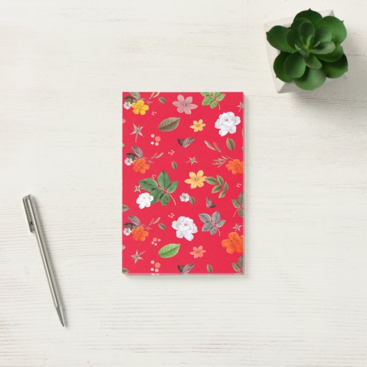 Post-it® Fleurs jaunes et roses blanches 13 (Bureau)