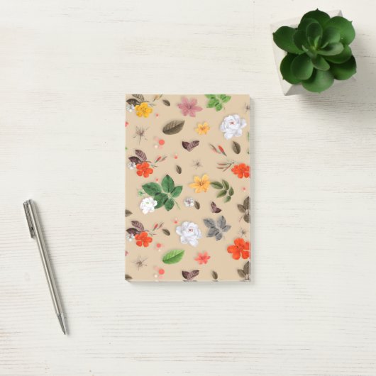 Post-it® Fleurs jaunes et roses blanches 17 (Bureau)