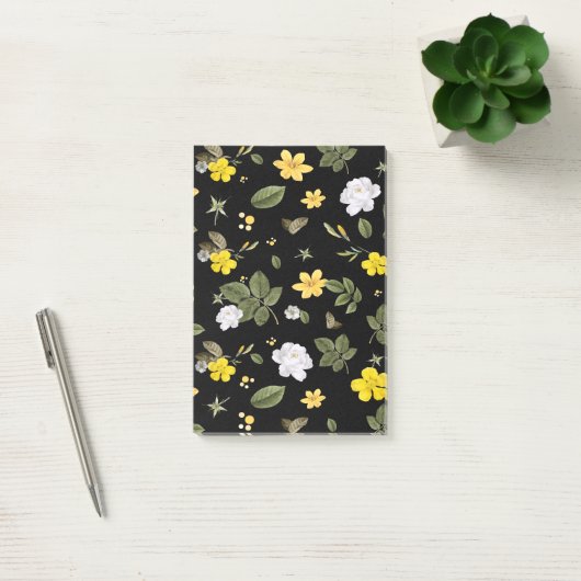 Post-it® Fleurs jaunes et roses blanches 2 (Bureau)