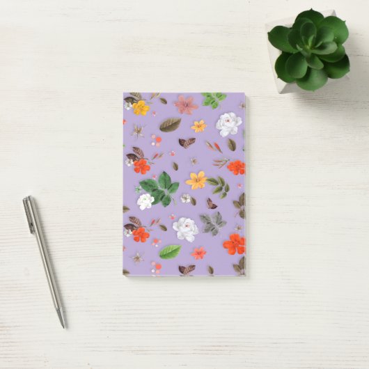 Post-it® Fleurs jaunes et roses blanches 21 (Bureau)