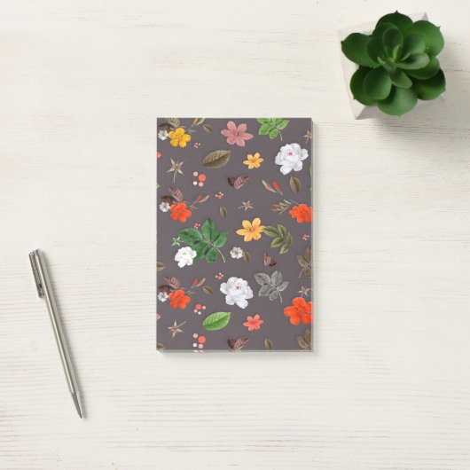 Post-it® Fleurs jaunes et roses blanches 26 (Bureau)