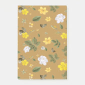 Post-it® Fleurs jaunes et roses blanches 4 (Devant)