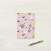 Post-it® Fleurs jaunes et roses blanches 5 (Sur un bureau)