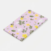 Post-it® Fleurs jaunes et roses blanches 5 (Incliné)