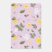 Post-it® Fleurs jaunes et roses blanches 5 (Devant)