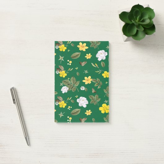 Post-it® Fleurs jaunes et roses blanches 6 (Bureau)