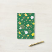 Post-it® Fleurs jaunes et roses blanches 6 (Sur un bureau)