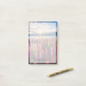 Post-it® Fleurs | Lupines Nouvelle-Zélande (Sur un bureau)