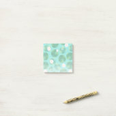 Post-it® Fleurs Lys d'Eau Blanche & Motif Lily Pad (Sur un bureau)