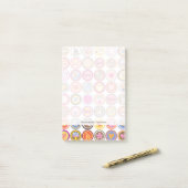 Post-it® fleurs mignonnes, oiseaux, coeur motif (Sur un bureau)