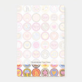 Post-it® fleurs mignonnes, oiseaux, coeur motif (Devant)