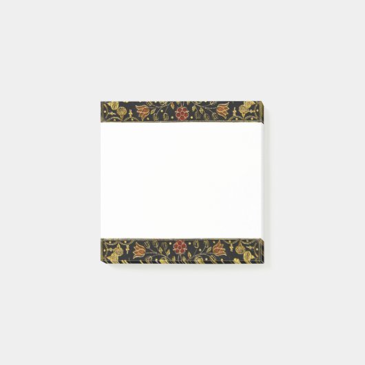 Post-it® Fleurs noires et dorées tombées (Devant)