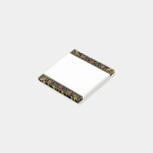 Post-it® Fleurs noires et dorées tombées (Incliné)