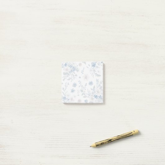 Post-it® fleurs pastel (Sur un bureau)