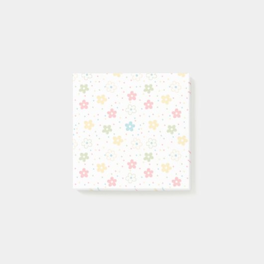 Post-it® Fleurs pastel éparpillées (Devant)